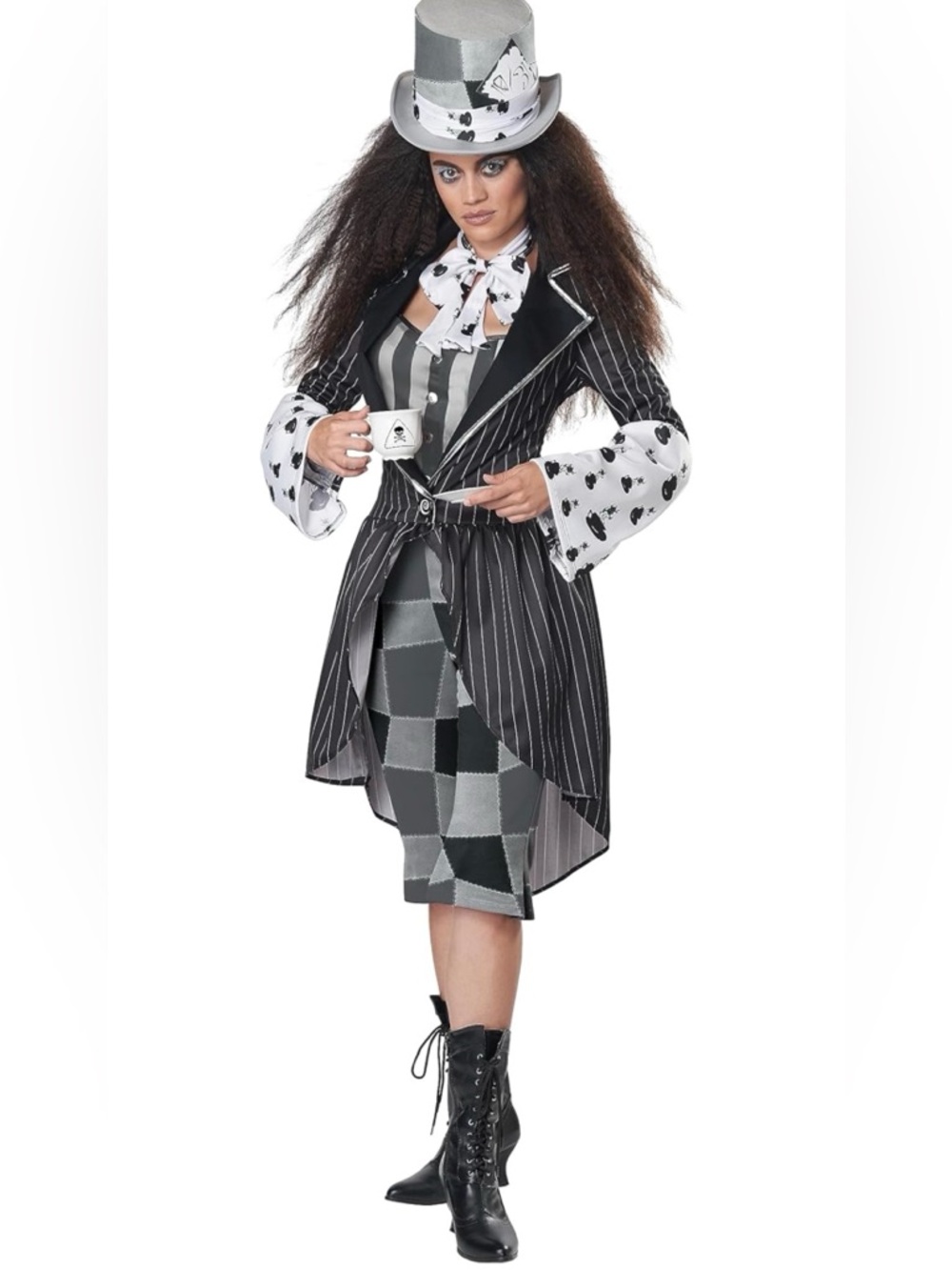 California Costume MAD HATTER Adult Women Fairy Tales Sz L Halloween Show